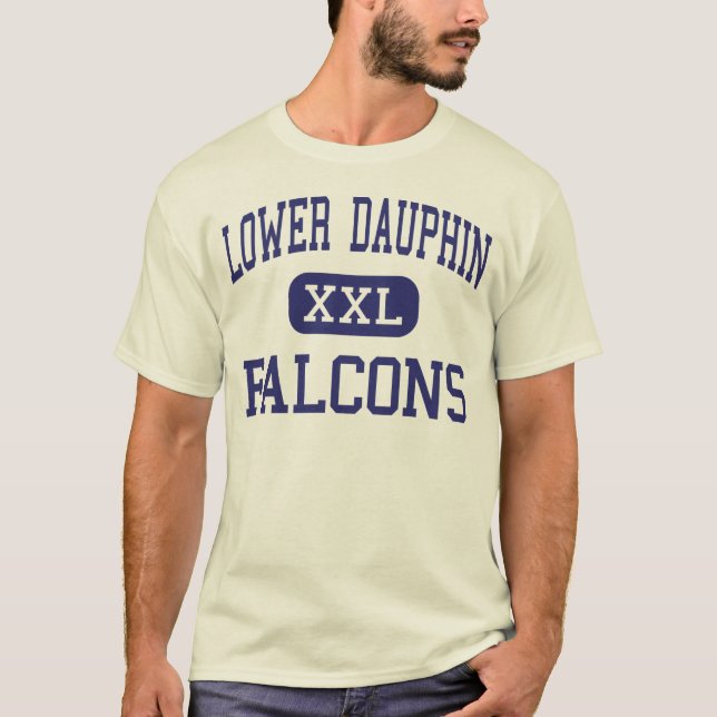 Camiseta Abaixe o meio Hummelstown dos Falcons do Dauphin (Frente)