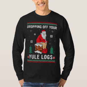 Camiseta Abandonando Seu Yule Logs Papais noeis Engraçados