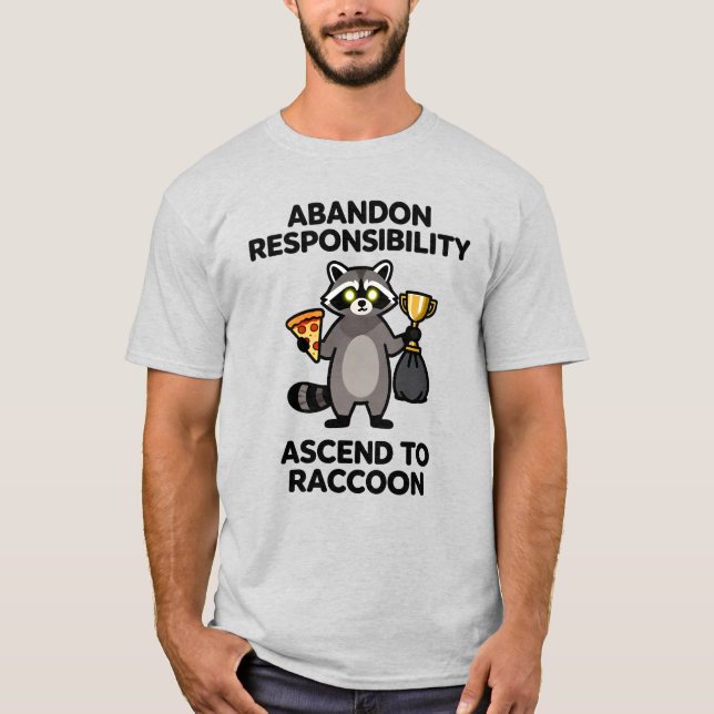 Camiseta Abandonar Responsabilidade Ascender Ao Meme de Gua (Frente)