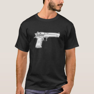 Camiseta abandone a elevação do t-shirt da arma de fogo d