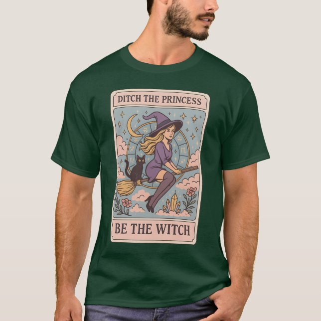 CAMISETA ABANDONE A PRINCESA – SEJA A BRUXA (Frente)