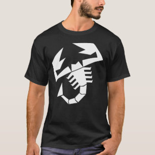 Camiseta Abarth escorpion logo branco Clássico T-Shirt