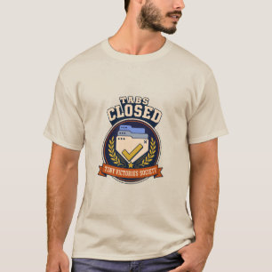Camiseta Abas Fechadas Navegador Antigo Humor Emblema