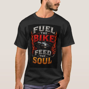 Camiseta 🔥 Abasteça a Moto, Alimente a Alma dos Pilotos 🏍