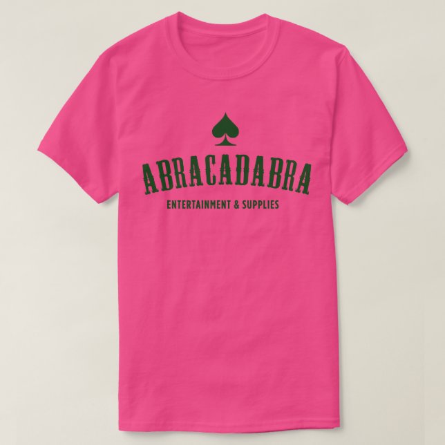 Camiseta Abastecimentos de entretenimento Abracadabra (Frente do Design)