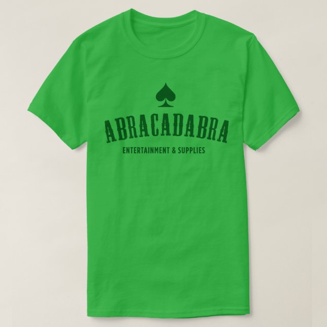 Camiseta Abastecimentos de entretenimento Abracadabra (Frente do Design)