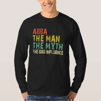 Camiseta Abba O Homem O Mito A Má Influência  Vintage