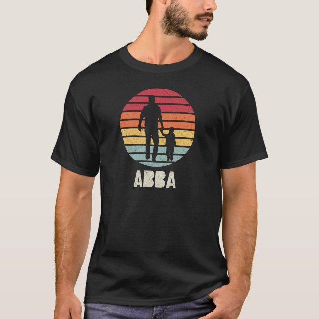 Camiseta Abba Vintage Retro Sunset Padre e Filho (Frente)