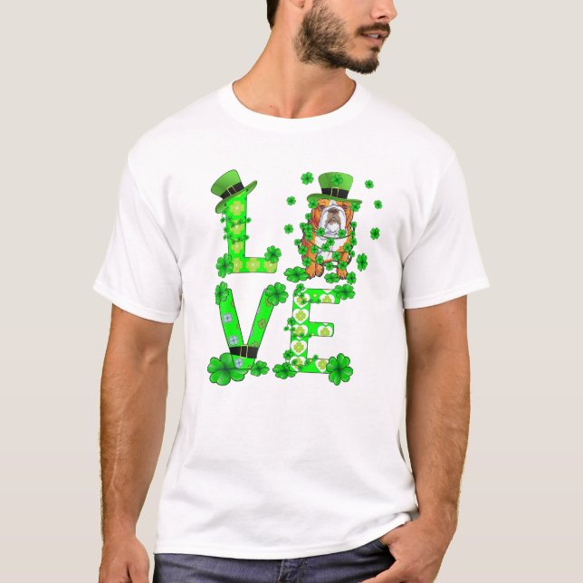 Camiseta Abbing de Dia de São Patrício Shamrock (Frente)