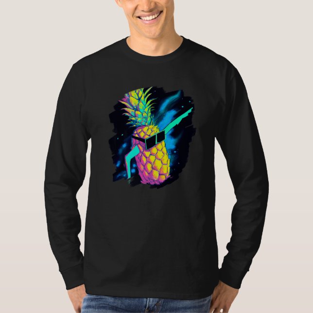 Camiseta Abbing Pineapple Aloha Sunglass Beach Dance Haw (Frente)