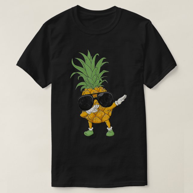 Camiseta Abbing Pineapple Sunglass Summer Matching Beach (Frente do Design)