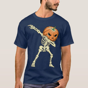 Camiseta Abbing Skeleton Pumpkin, Assustadora Pumpkin Figur