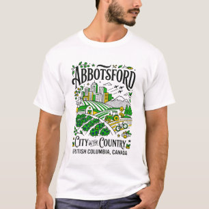 Camiseta Abbotsford Cidade No Campo Colúmbia Britânica