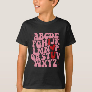 Camiseta Abc Alfabeto Eu Amo Você Professor De Inglês Dia D