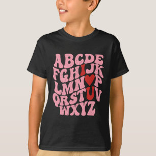 Camiseta Abc Alfabeto Eu Amo Você Professor De Inglês Dia D