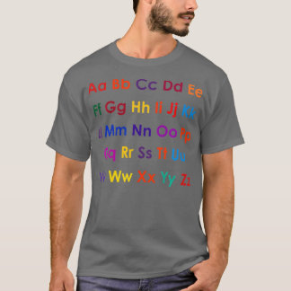 Camiseta ABC learning Alphabet