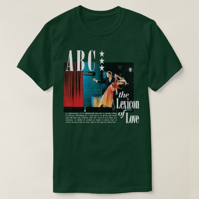 Camiseta ABC O Léxico do amor (Frente do Design)