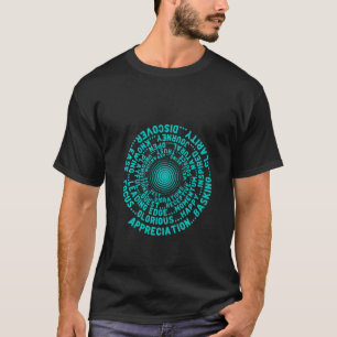 Camiseta Abc Sinta-se Bem O Vórtice Lei De Um Inspirada por