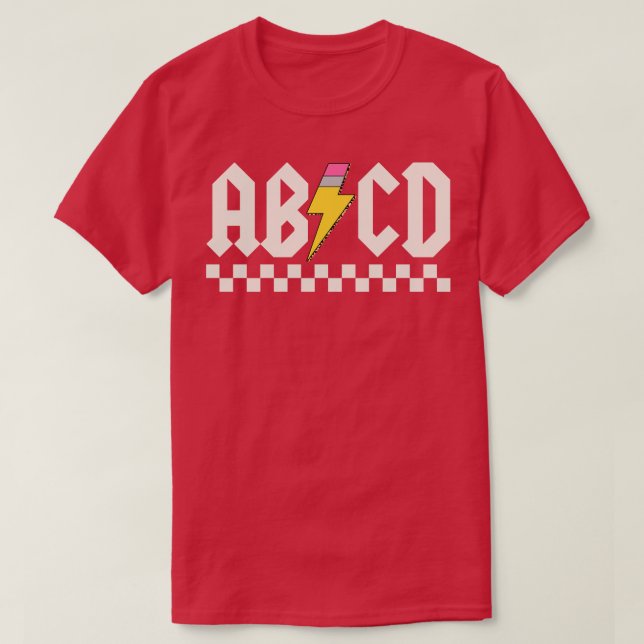 Camiseta Abcd De Volta À Escola (Frente do Design)