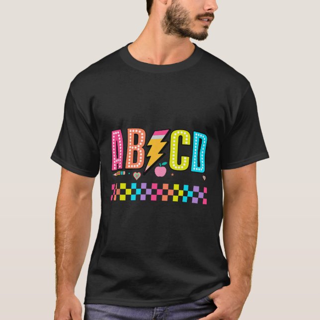 Camiseta Abcd De Volta à Escola  (Frente)