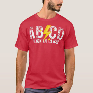 Camiseta ABCD de volta na classe 5