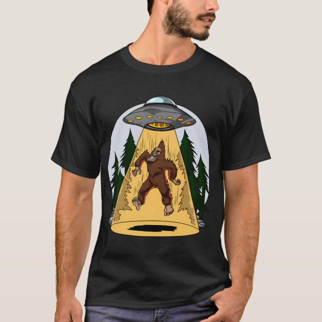 Camiseta Abdução Alienígena de Pé Grande (Frente)