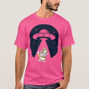 Camiseta Abdução De Gato Ufo Alienígena
