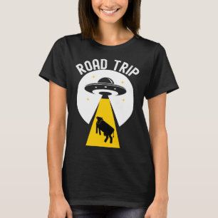 Camiseta Abdução de vaca alienígena nave espacial OVNI Viag
