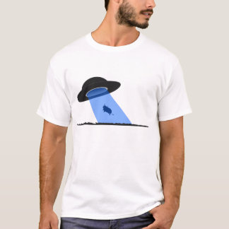Camiseta Abducção estrangeira da vaca