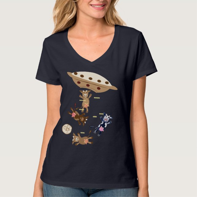 Camiseta Abduções de vacas 2 (Frente)