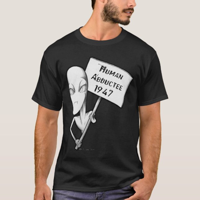 Camiseta Abductee humano 1947 (Frente)