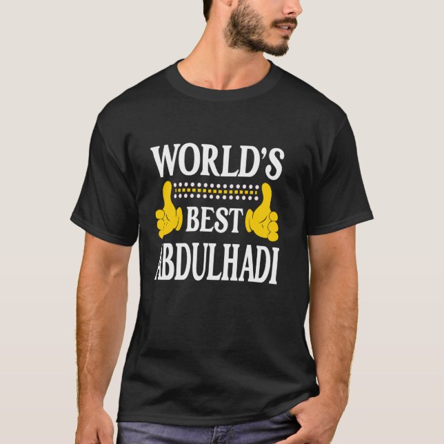Camiseta Abdulhadi Personal Name First Name World's Best Ab (Frente)