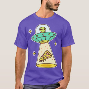 Camiseta Abduz Pizza Engraçado