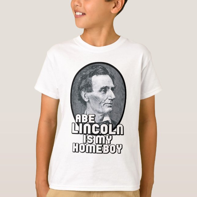 Camiseta Abe Lincoln é meu Ficar em casa (Frente)