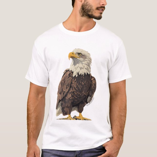 Camiseta Abe the Bald Eagle T-shirt (Frente)