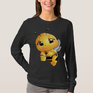 Camiseta Abeelha com Mel Meninas Fofas Abelha