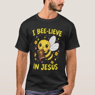 Camiseta Abeia Cristã Eu Acredito Em Jesus