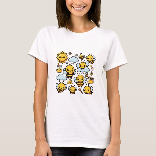 Camiseta Abejas lindas  (Frente)