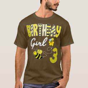 Camiseta Abelha 1rua 3º segundo aniversário Coincidindo com