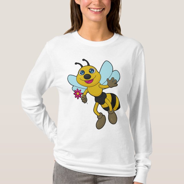 Camiseta Abelha com Flor (Frente)