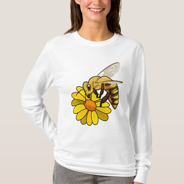 Camiseta Abelha com Flor (Frente)
