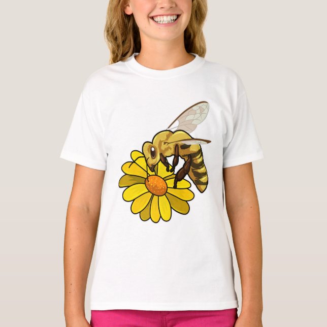 Camiseta Abelha com Flor (Frente)
