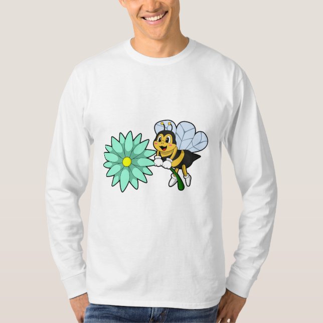 Camiseta Abelha com Flor.PNG (Frente)