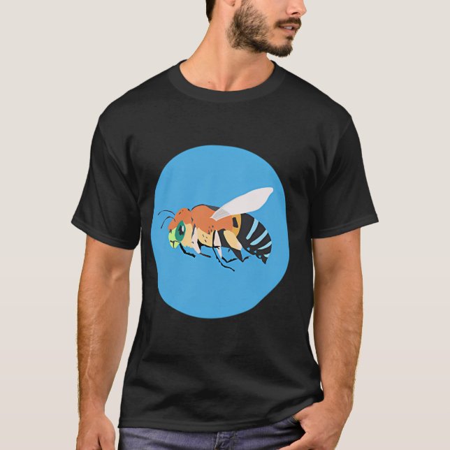 Camiseta Abelha de Banda Azul (Frente)