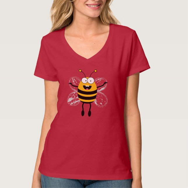 Camiseta Abelha de Cartoon (Frente)