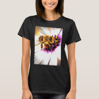 Abelha De Mel Na Arte Acrílica De Margarida Africa