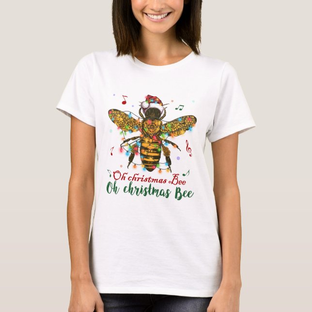 Camiseta Abelha de Natal Oh Abelha de Natal (Frente)