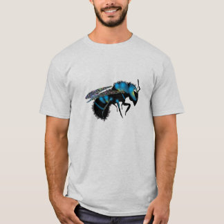 Camiseta Abelha de pedreiro azul