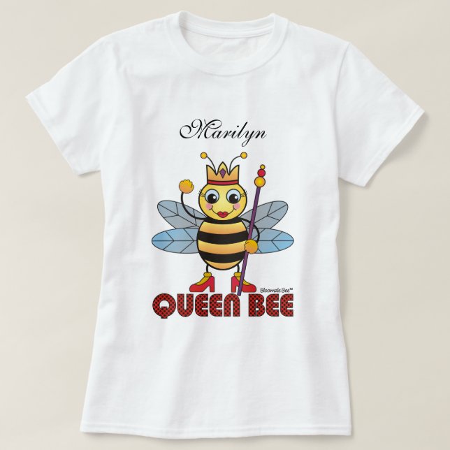 Camiseta Abelha de rainha (Frente do Design)