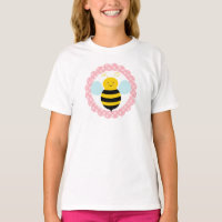 Abelha-do-bumble-branca - Amarelo-rosa